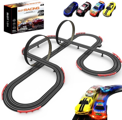 Slot car race track set - race,