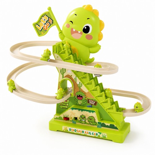 Pista elettrica con - pista, dinosauri